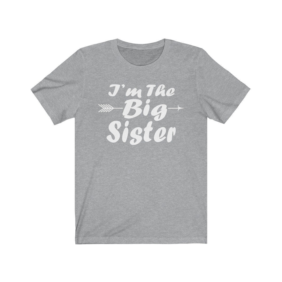 I am the big sister sibling announcement gift tee for girl