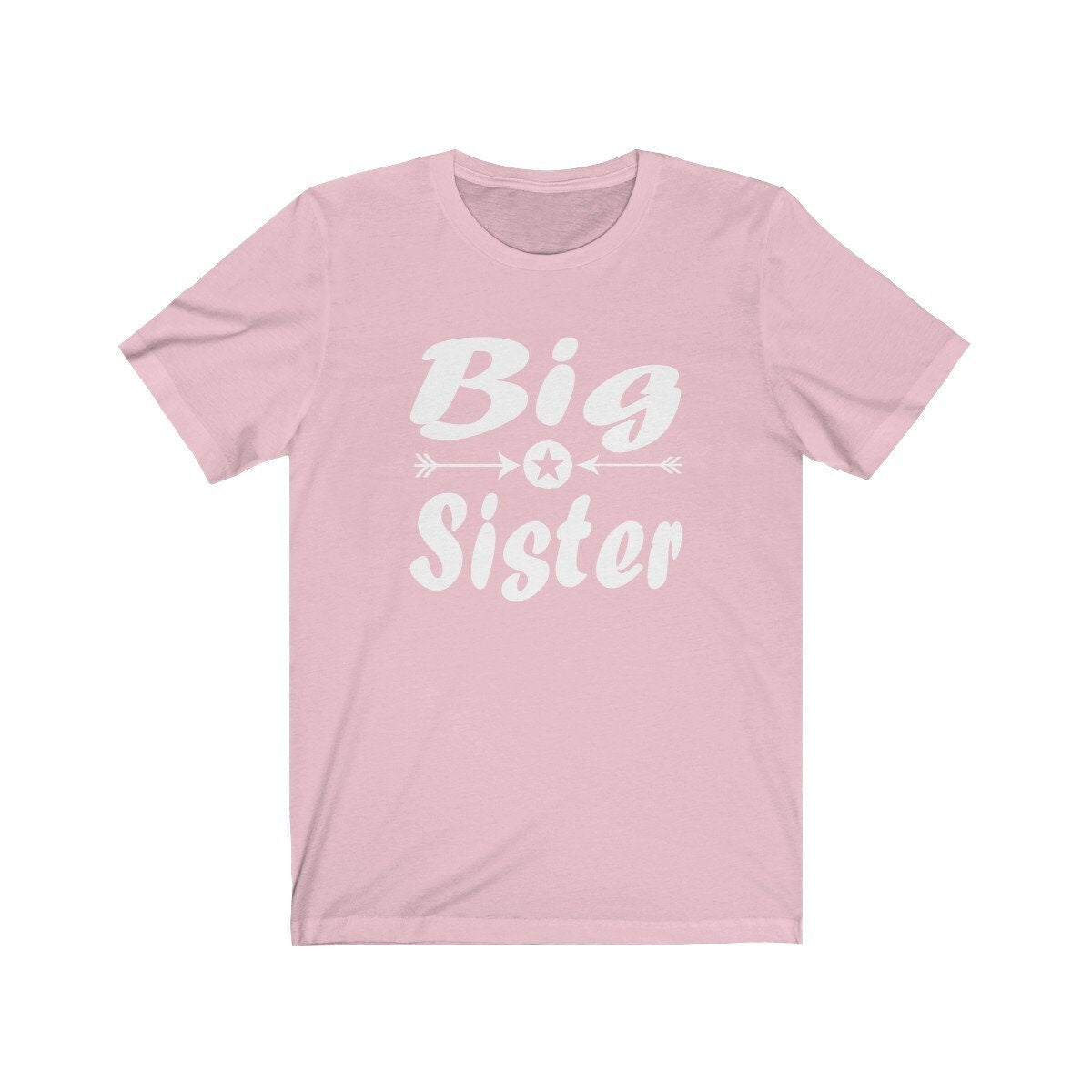 Big sister classic sibling announcement gift tee for girl