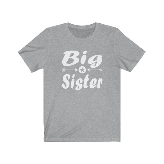 Big sister classic sibling announcement gift tee for girl