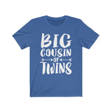 Big Cousin Of Twins Adult Toddler Kids Announcement Gift T-Shirt Image 3