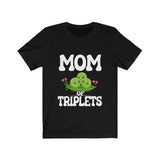 Mom Of Triplets Shirt, Mom Of Triplets Gift, Mom Of Triplets Gift Mother Pregnancy Announcement Peas T-Shirt Image 4