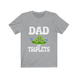 Dad Of Triplets Shirt, Dad Of Triplets Gift, Dad Of Triplets Announcement Father Peas T-Shirt Image 4