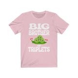 Big Brother Of Triplets Gift Mother Pregnancy Announcement Peas T-Shirt Image 4