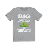 Big Brother Of Triplets Gift Mother Pregnancy Announcement Peas T-Shirt Image 2