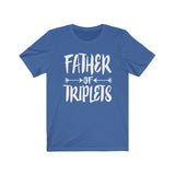 Dad Father Of Triplets Shirt, Dad Of Triplets Shirt, Dad Of Triplets Gift, Triplet Dad T-Shirt Image 3