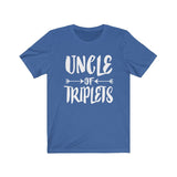 Uncle Of Triplets Shirt, Uncle Of Triplets Gift, Uncle Of Triplets Announcement T-Shirt Image 1