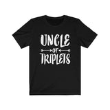 Uncle Of Triplets Shirt, Uncle Of Triplets Gift, Uncle Of Triplets Announcement T-Shirt Image 2