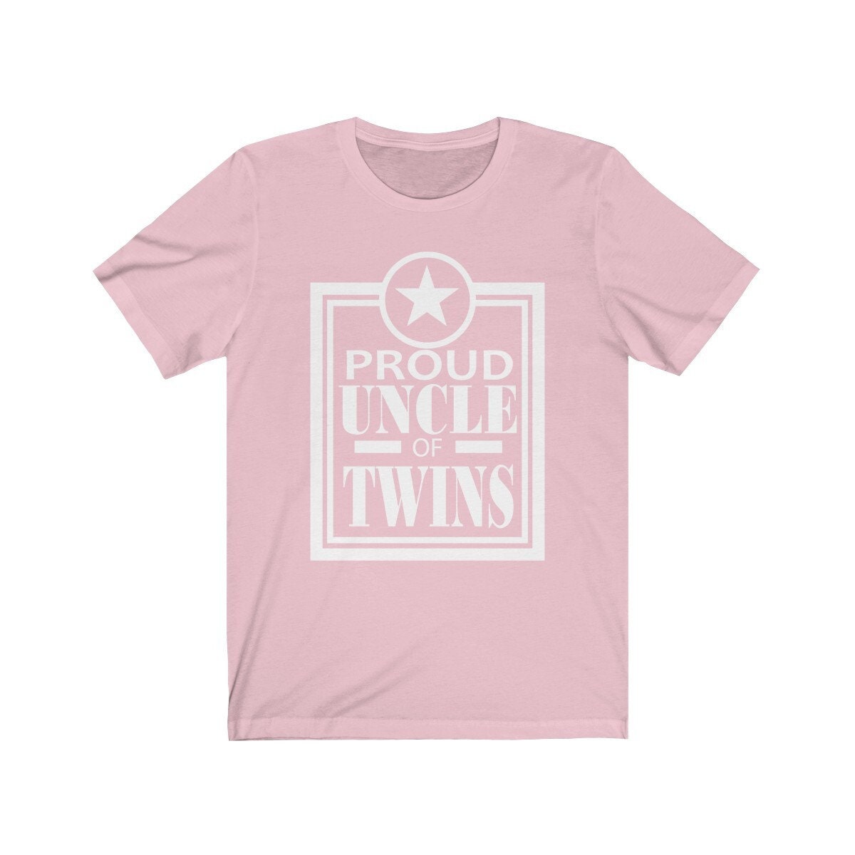 Proud uncle of twins family announcement gift tee for new uncle