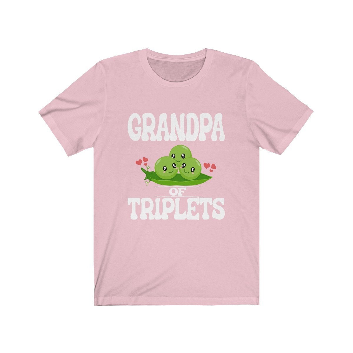 Grandpa of triplets grandfather announcement gift tee