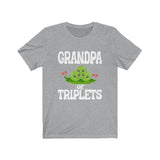 Grandpa Of Triplets Shirt, Grandpa Of Triplets Gift, Grandmother Triplets Gift T-Shirt Image 2