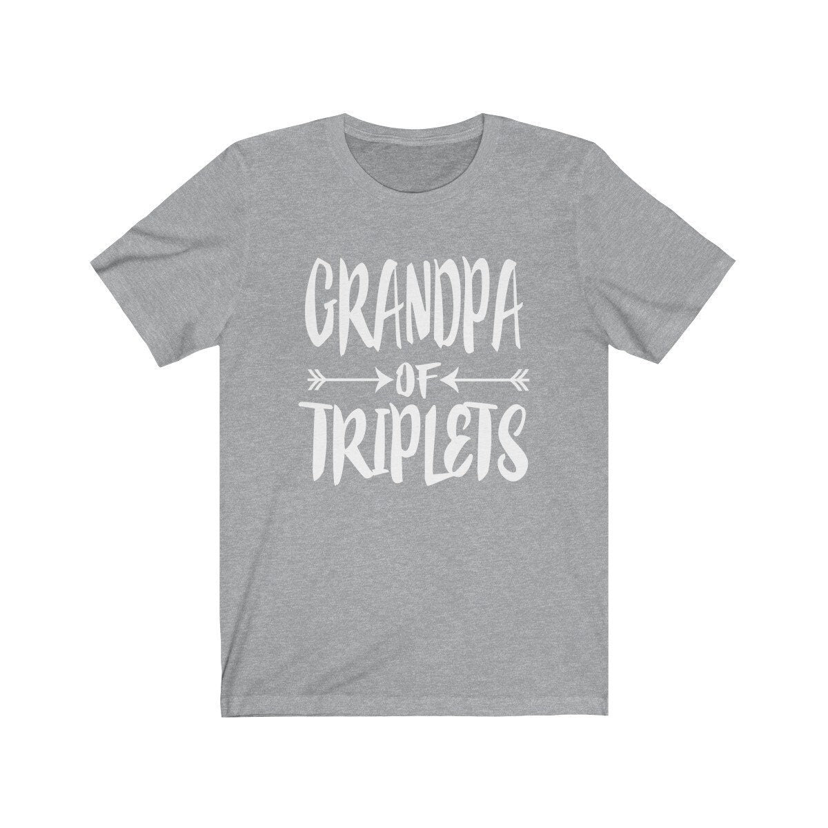Grandpa of triplets three peas in a pod family announcement tee
