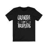 Grandpa Of Triplets Shirt, Grandpa Of Triplets Gift, Grandfather Triplets Gift T-Shirt Image 1