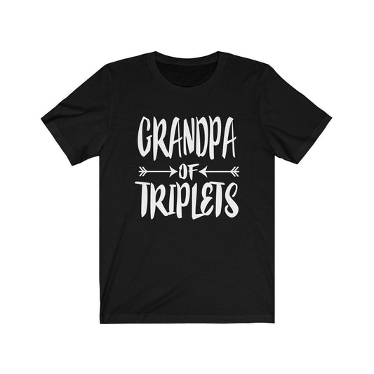 Grandpa of triplets three peas in a pod family announcement tee