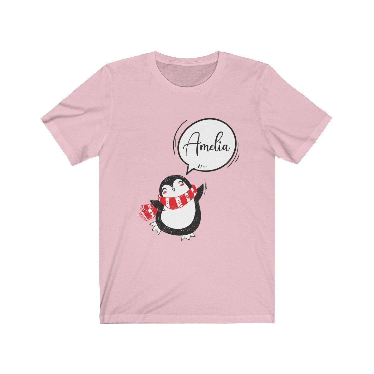 Personalised Name Penguin Shirt - personalised penguin print design