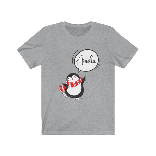 Personalised Name Penguin Shirt - personalised penguin print design