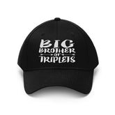 Big Brother Of Triplets Unisex Twill Hat Image 1