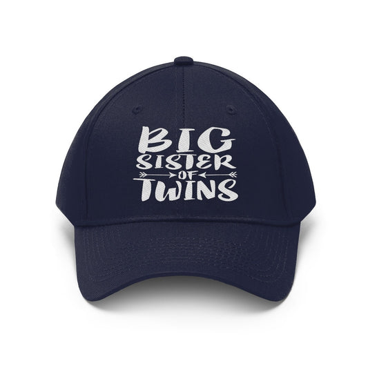 Big Sister Of Twins Hat - big sister of twins print design