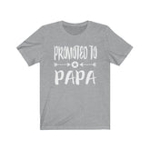 Promoted To Papa Shirt, Promoted To Dad Father Gift T-Shirt Image 1