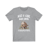 Just A Girl Who Loves Achelousaurus Dinosaur Shirt, Achelousaurus Dinosaur, Dinosaur Lover Shirt Animal Adult Toddler Kids Gift T-Shirt Image 3