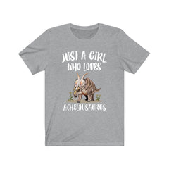 Just A Girl Who Loves Achelousaurus Shirt - Achelousaurus print design
