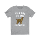 Just A Girl Who Loves Afghan Hounds Dogs Shirt, Afghan Hound Lover, Afghan Hound Shirt, Animal Adult Toddler Infant Kids Gift T-Shirt Image 1