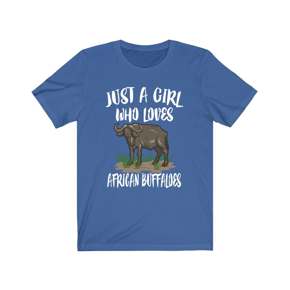 Just A Girl Who Loves African Buffaloes Shirt - African Buffalo print design