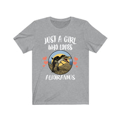 Just A Girl Who Loves Alioramus Shirt - Alioramus print design
