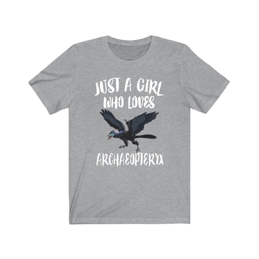 Just A Girl Who Loves Archaeopteryx Dinosaur Shirt - Archaeopteryx print design