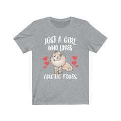 Just A Girl Who Loves Arctic Foxes Shirt - Arctic Fox print design