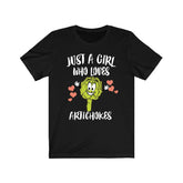 Just A Girl Who Loves Artichokes Vegetables Vegan Adult Toddler Infant Kids Gift T-Shirt Image 1