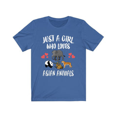 Just A Girl Who Loves Asian Animals Shirt - Asian wildlife print design