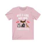 Just A Girl Who Loves Australian Animals Koala Tasmanian Devil Platypus Adult Toddler Infant Kids Gift T-Shirt Image 3