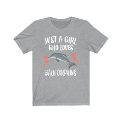 Just A Girl Who Loves Baiji Dolphins Shirt - baiji dolphin print design