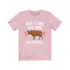 Just A Girl Who Loves Banteng Cows Shirt - banteng print design