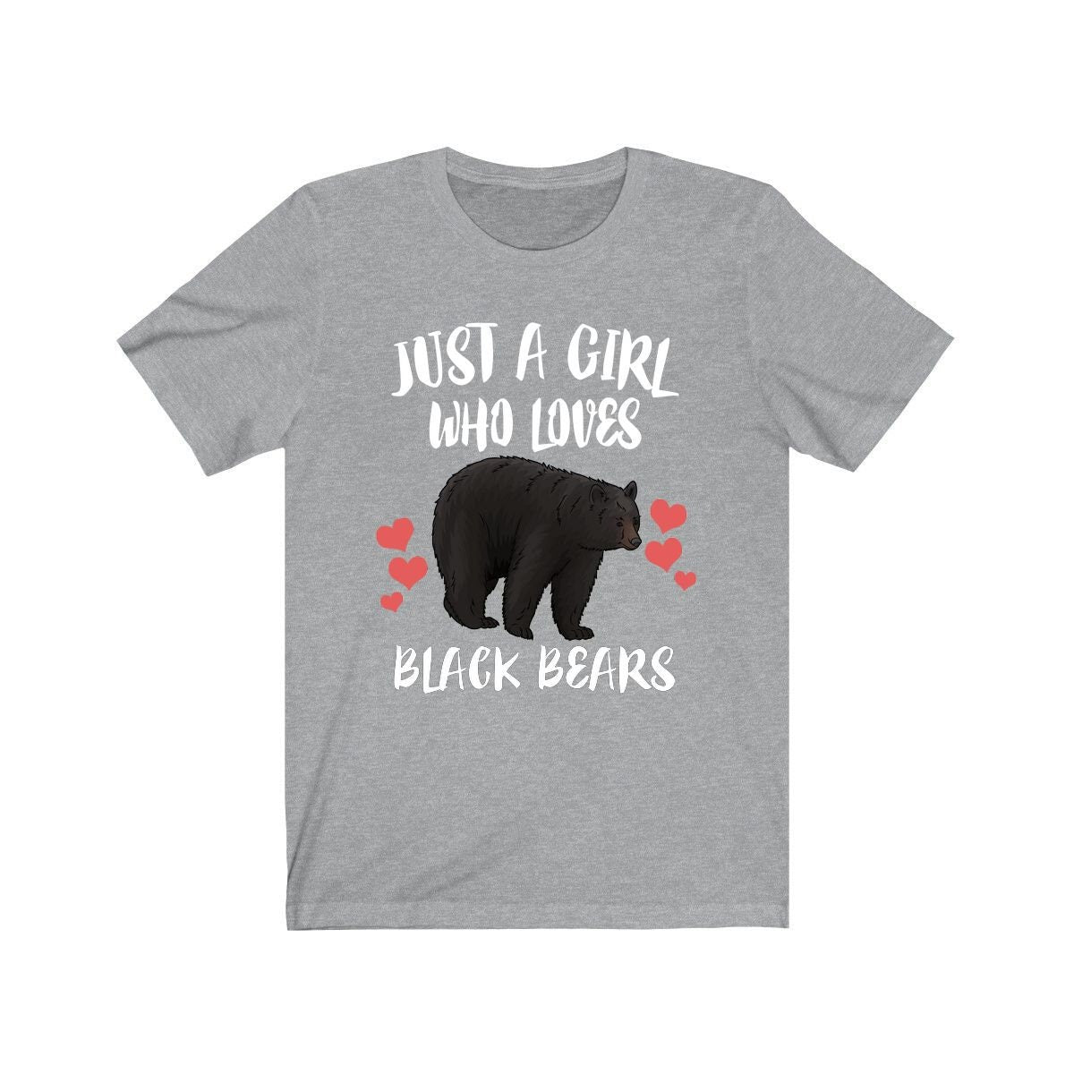 Just A Girl Who Loves Black Bears Shirt, Black Bear Lover Shirt, Black Bear Lover Gift, Animals Adult Toddler Infant Kids Gift T-Shirt Image 1