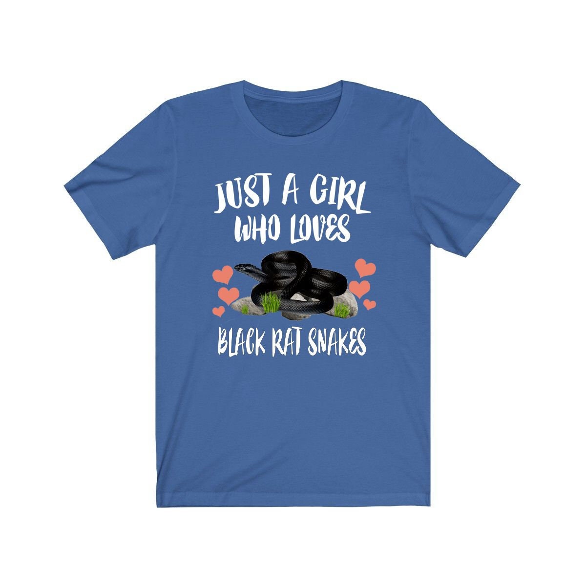 Just A Girl Who Loves Black Rat Snakes Shirt - Black Rat Snake print design