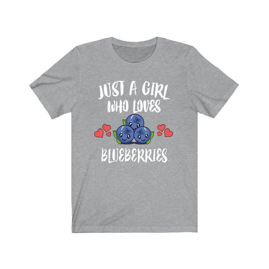 Just A Girl Who Loves Blueberries Shirt - blueberry print design