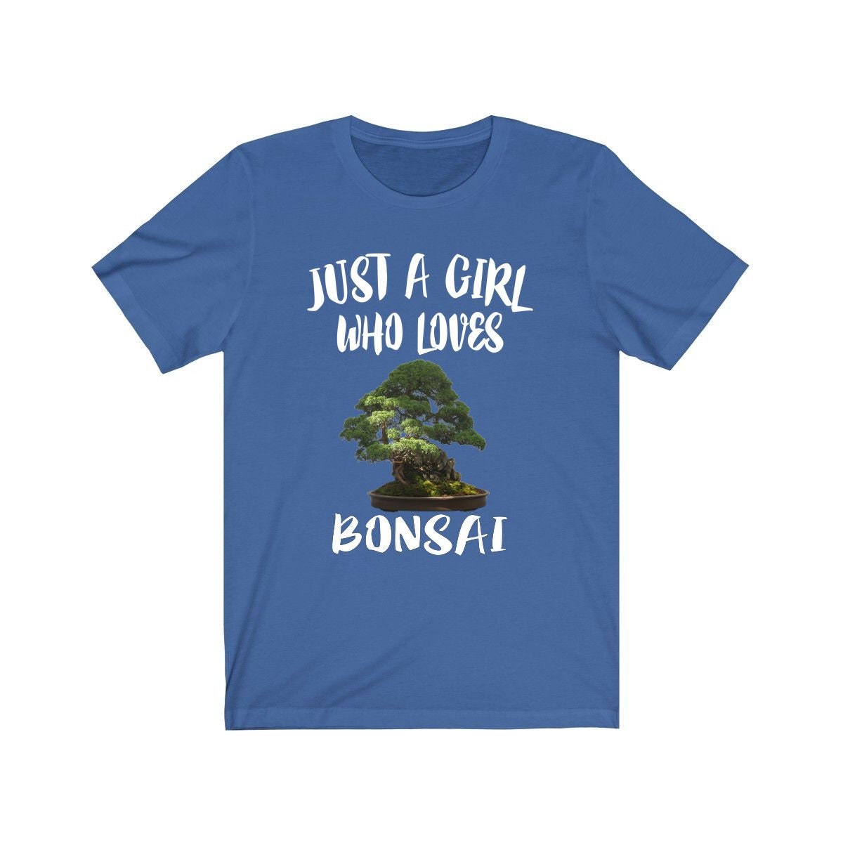 Just A Girl Who Loves Bonsai Trees Shirt - bonsai print design