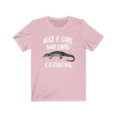 Just A Girl Who Loves Caimans Shirt, Caiman Lover Gift, Caiman Shirt, Animal Adult Toddler Infant Kids Gift T-Shirt Image 1