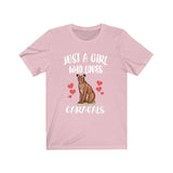Just A Girl Who Loves Caracals Cats Shirt, Caracal lover Shirt, Caracal Gift, Animal Adult Toddler Infant Kids Gift T-Shirt Image 2