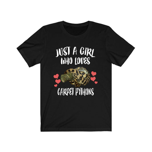 Just A Girl Who Loves Carpet Pythons Shirt - Carpet Python print design