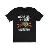 Just A Girl Who Loves Carpet Pythons Snakes Shirt, Python Lover Gift, Animal Adult Toddler Infant Kids Gift T-Shirt Image 1