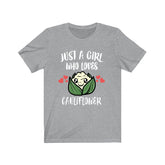 Just A Girl Who Loves Cauliflower Vegetable Vegan Adult Toddler Infant Kids Gift T-Shirt Image 1