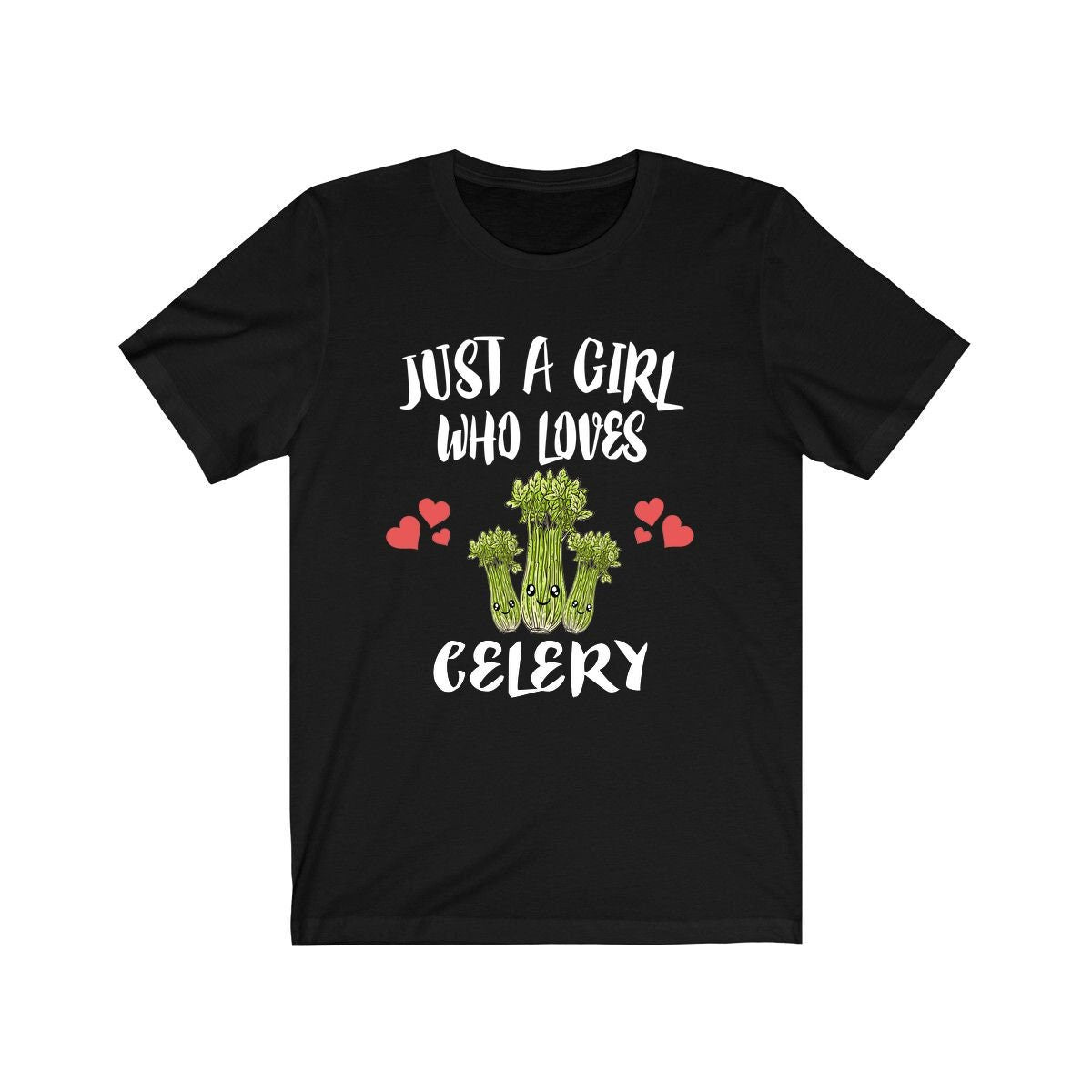 Just A Girl Who Loves Celery Shirt, Celery Vegetable Shirt, Vegan Adult Toddler Infant Kids Gift T-Shirt Image 1