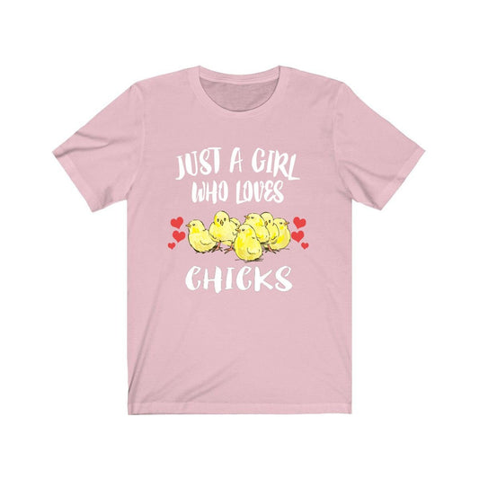 Just A Girl Who Loves Chicks Chicken Shirt - chick print design
