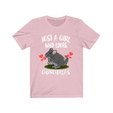 Just A Girl Who Loves Chinchillas Shirt, Chinchilla Owner Gift, Chinchilla Shirt, Animal Toddler Infant Kids Gift T-Shirt Image 1