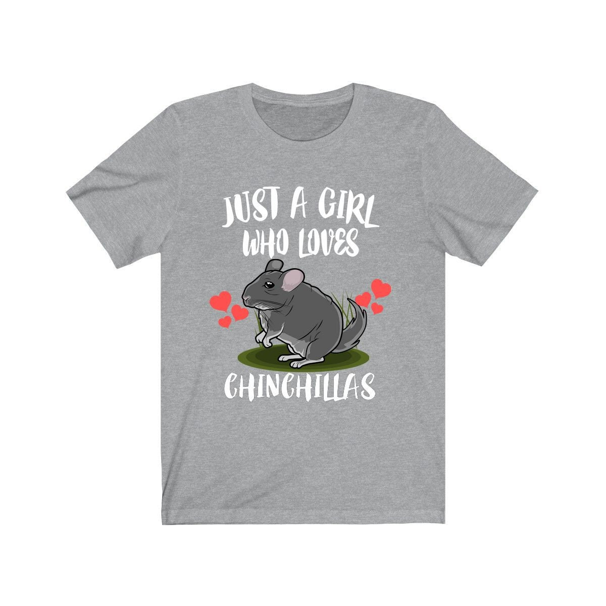 Just a girl who loves chinchillas Andean exotic small pet lover tee
