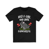 Just A Girl Who Loves Chinchillas Shirt, Chinchilla Owner Gift, Chinchilla Shirt, Animal Toddler Infant Kids Gift T-Shirt Image 4