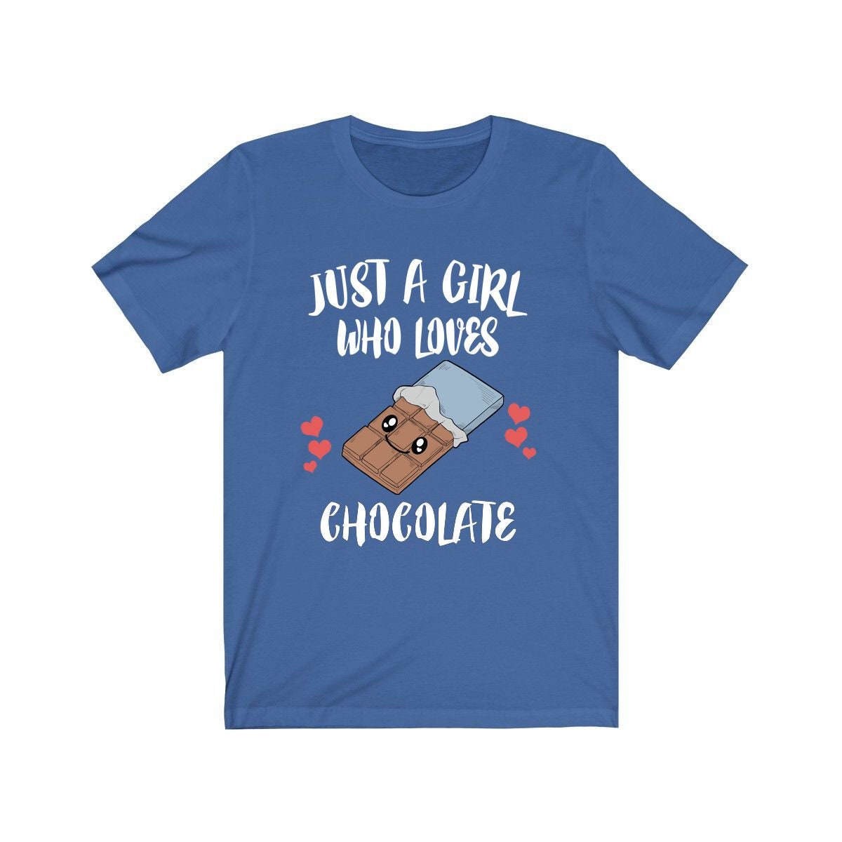 Just A Girl Who Loves Chocolate Candy Shirt - chocolate print design