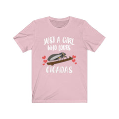 Just a girl who loves cicadas periodical brood summer insect tee